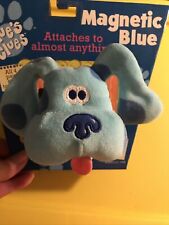 Vintage Blues Clues Magnetic Plush 6” 90s Blue Stuffed Puppy Dog Animal Eden New