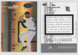2005 Leaf Certified Materials Mirror Gold /25 Mark Woodyard #225 Rookie RC
