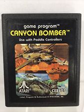 Canyon Bomber (Atari 2600, 1978) Game Cartridge Tested Working CX2607