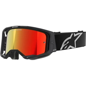 Alpinestars Vision 8 Corp Black Red Mirror Goggles - Picture 1 of 4
