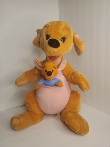 Winnie The Pooh Kanga & Roo Jumbo 21” Plush Stuffed Mattel Arcotoys Disney Cover