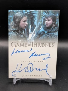 Game of Thrones Valyrian Steel Hannah Murray & John Bradley Dual Autogrammkarte - Bild 1 von 2