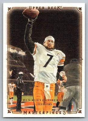 2008 Upper Deck Masterpieces  Ben Roethlisberger 7 - Image 1 of 2