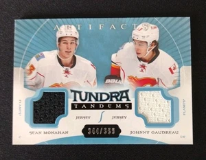 2015 Upper Deck Artifacts Tundra Tandems Blue /399 Sean Monahan Johnny Gaudreau - Picture 1 of 6