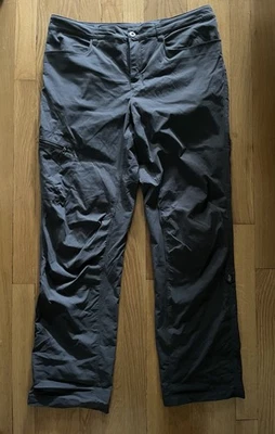 Pantalones convertibles Patagonia Quandary para mujer al aire libre senderismo viaje - talla 12/gris Foto 1 de 4