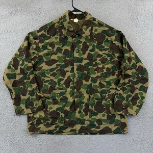 Vintage Ranger Shirt Men's Large Frogskin Camo 80s Long Sleeve Hunting Canvas - Picture 1 of 9