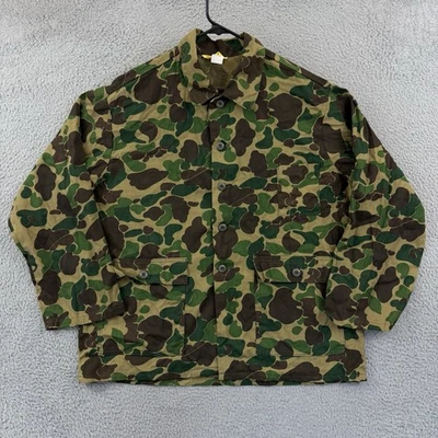 Vintage Ranger Shirt Men's Large Frogskin Camo 80s Long Sleeve Hunting Canvas - Image 1 of 4