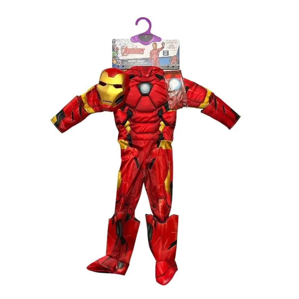 Marvel Avengers Boy's Iron Man Halloween Costume, S (4-6) - Image 1 of 1