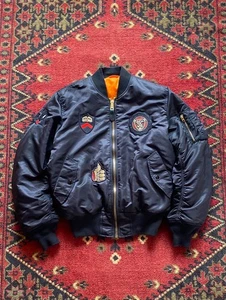 LIMITED EDITION RARE Alpha Industries X Cool Cats Bomber Only 35 pieces Black - Picture 1 of 18
