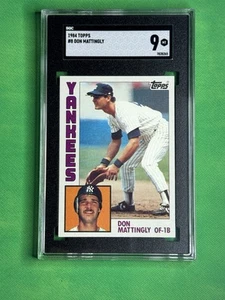 1984 Topps ⚾️#8 Don Mattingly RC Rookie ⭐️ New York Yankees SGC 9 MT New Slab - Picture 1 of 2