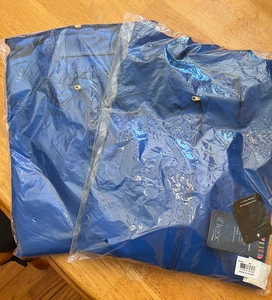 Cherokee Zip Front Warm-Up Jacket Women, size L Royal Scrub Uniform NWT - Picture 1 of 1
