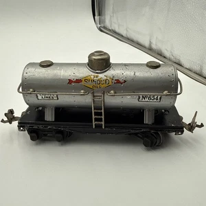 Lionel Vorkrieg Spur O O27 Sunoco Single Dome Tank Car #654 - Bild 1 von 12