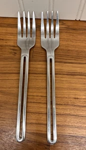 Set Of 2 salad forks Tools of the Trade DUKE Stainless Flatware 6 3/8" - Picture 1 of 4