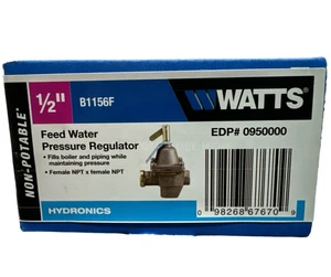Watts B1156F 1/2" Bronze Hochleistungs-Speisewasserdruckregler 0950000 NEU - Bild 1 von 7