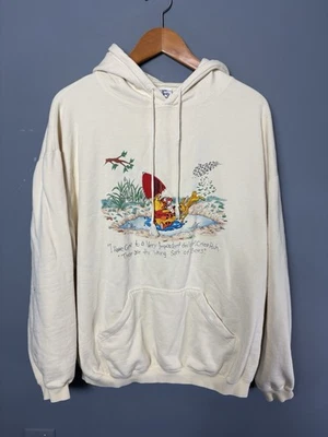 Sudadera con Capucha Marfil Vintage Años 90 Disney Store Adulto Grande L WINNIE THE POOH Foto 1 de 4