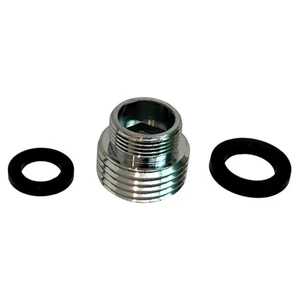 Wasserhan Adapter 1/2" aus M16 Außengewinde Übergangsstück mit Dichtungen - Bild 1 von 2