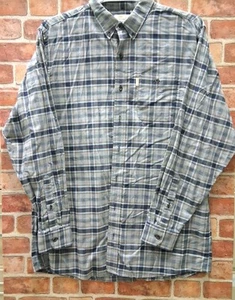 Bob Timberlake Langarm Button Down Hemd grau blau kariert XLT - Bild 1 von 6