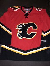 Calgary Flames. Ccm. Stitched. Menâ€™S. Jersey. Size. L