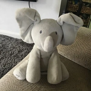 Baby Gund Flappy Der Elefant Sing & Play Plüschtier bewegliche Ohren Peek A Boo - Bild 1 von 5