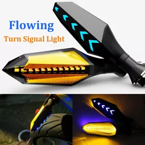 2 Pcs Flowing LED Turn Signals Blinker Light For Yamaha YZF R1 R6 R6S MT DRZ400 - Bild 1 von 11