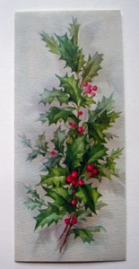 Biglietto di auguri di Natale vintage Holly Berries Hallmark *TT1 - Foto 1 di 3