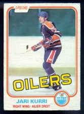 1981-82 OPC O PEE CHEE #107 JARI KURRI EX RC EMONTON OILERS HOCKEY Rookie Card