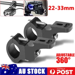 2X 360° Motorcycle Fork Tube Clamp Headlight Spot Light Mount Bracket 22-30mm - Bild 1 von 13