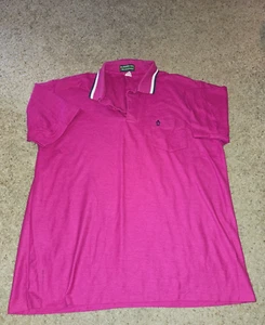Vintage Penguin Munsing Wear Munsingwear Knit Polo Magenta 60/40 XL Slammer USA - Picture 1 of 3