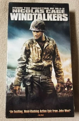 NEW Windtalkers VHS Video Tape 2002 WWII John Woo Nicolas Cage Sealed - Image 1 of 2