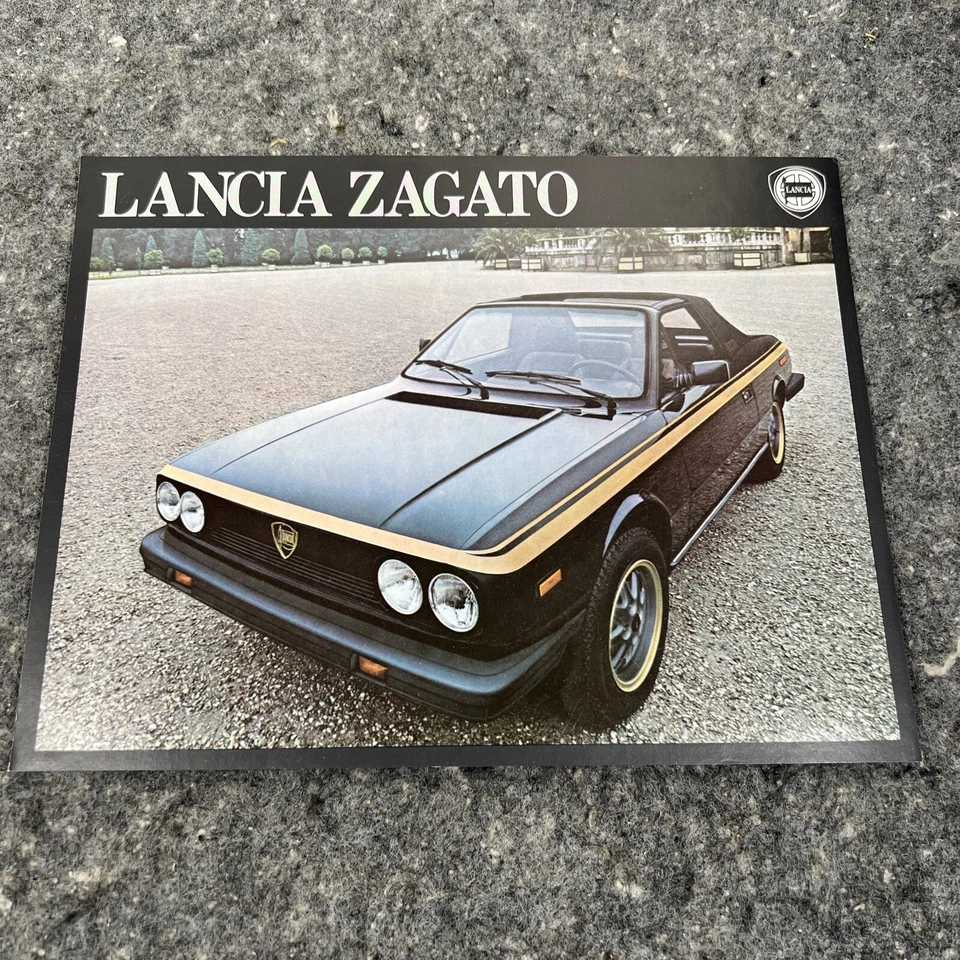 Tarjeta folleto de ventas original de 1 página edición limitada Lancia Zagato 1981 1980 Foto 1 de 2