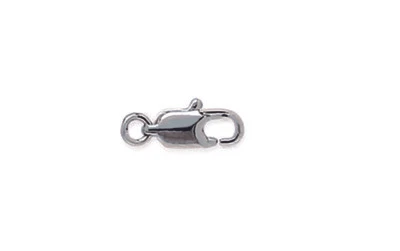TATA GISÈLE Fermoir Mousqueton en Argent 925/000 Rhodié - 13 x 3.5 mm
