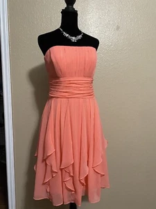 davids bridal dress Pink, peach - Picture 1 of 4