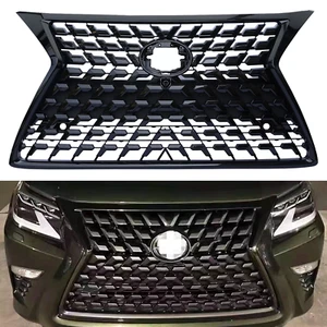 Fits 2014 2015 2016 2017-2022 LEXUS GX460 Front Gloss Black Grille Luxury Grill - Picture 1 of 21