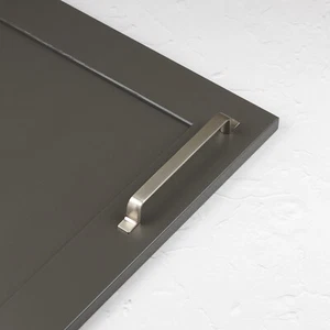 10x 160 mm Nickel Griffe grau gebürstet Küchenschrank Schrank Tür Schublade Zug - Bild 1 von 1