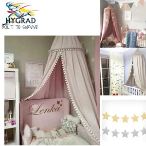 Boys Girls Bed Canopy Bedcover Mosquito Curtain Bed Round Dome Tent Decor - Picture 1 of 14