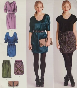 Uncut Simplicity 2305 Sew Pattern Dress Skirt Purse Handbag Cynthia Rowley - Picture 1 of 4