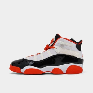 Air Jordan 6 Anillos Juveniles Talla 6Y = 7.5 Mujer Zapatos Blanco Negro DV1345 108 Nuevo - Imagen 1 de 6