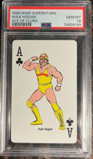 1988 WWF Superstars Hulk Hogan Ace of Clubs PSA 10 Wrestling Playing Card