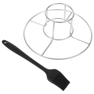  2 Pcs Bierdosen-Hähnchen-Rack Zusammenklappbarer Grillrost Für Hühnerhalter - Bild 1 von 12