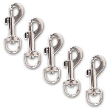 5x Small HIPSTER KEYRINGS 55mm Quick Release Nickel Keyfob Key Ring/Chain Clasp