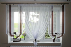 Schöne Fertiggardine aus Voile NEU Gardine GD26 Top Design Modern TOP Art Deco - Bild 1 von 13