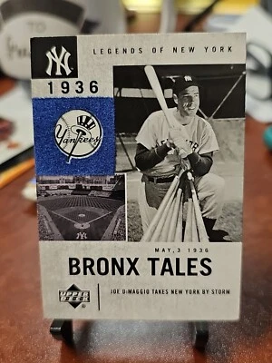 JOE DIMAGGIO 2001 UD LEGENDS OF NEW YORK Card #129  NM-MT - Image 1 of 2