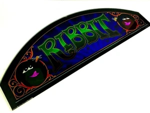 RIBBIT Colossal Gaming Casino Slot Machine Topper Plexiglass 2011 26x9" - Picture 1 of 6