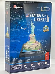 RARE Cubic Fun 3D Puzzle STATUE OF LIBERTY LED Lighting MISB FREE SHIPPING - Picture 1 of 3