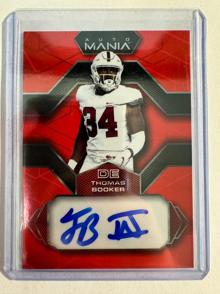 K190,325 - 2022 Wild Card Auto Mania Red #AMH22 Thomas Booker - Image 1 of 1