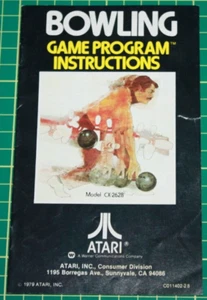 Atari 2600 Game Manual: Bowling - Picture 1 of 2
