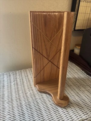 (new) Hand Made Paper Towel Holder .  Wall Mount Or Table Top. Furniture Finish Foto 1 de 4
