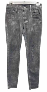True Religion Markenjeans Gr. EUR 27 grau & silber Design gerades Bein - Bild 1 von 6
