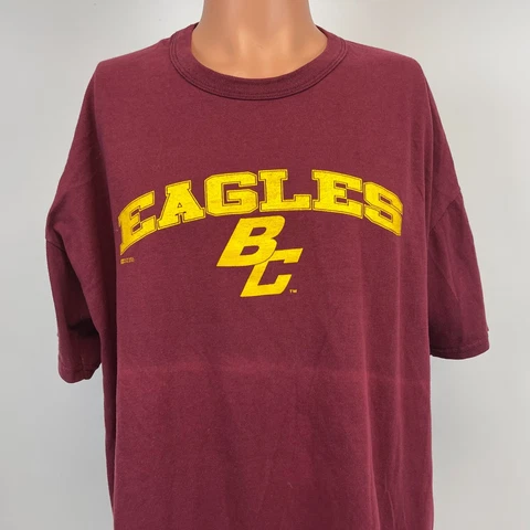 Russell Athletics Boston College Eagles T Shirt Vtg 90s NCAA College Red Size XL Cover