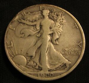 1920-D 50C Walking Liberty Half Dollar AN10
